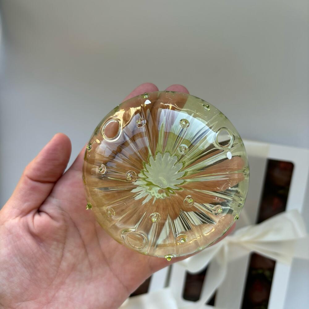 Vase en Verre - NordicMushroomVase™ - Vert - Suspension florale chic