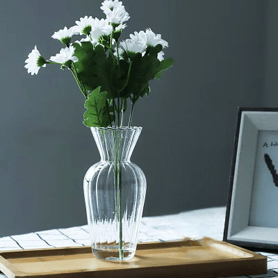 Vase en verre transparent - CreativeGlassVase™ - Style C - Suspension florale chic