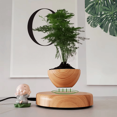 Pot de fleur intérieur - LevitatingPot™ - Bois