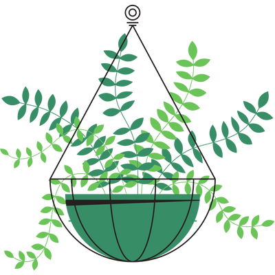 Suspension florale chic