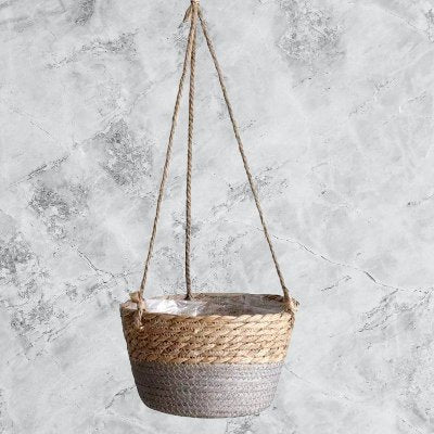 Panier pour plante - PlantBasket™ - Jaune/Gris - Suspension florale chic