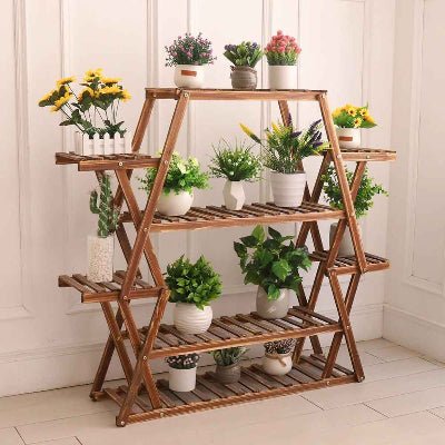 porte plante elan floral en bois pour pots