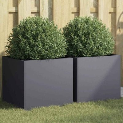 pot de fleur exterieur anthracite par deux