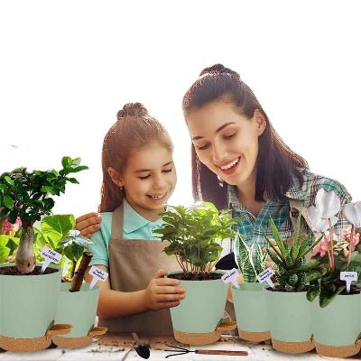 pot de fleur serenite maman et fille jardine