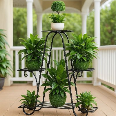 support plante deco sur terrasse