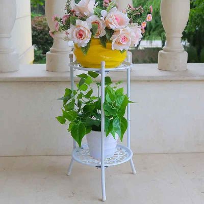 supports pour plantes blanc pour extérieur