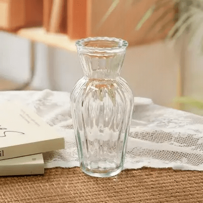 Vase en verre transparent - CreativeGlassVase™ - Style C - Suspension florale chic