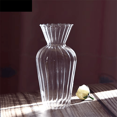 Vase en verre transparent - CreativeGlassVase™ - Style C - Suspension florale chic